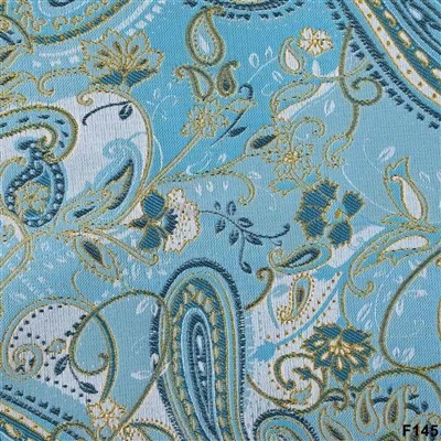 Tissu de Costume Jacquard Paisley Bleu Royal – Collection Blazer F145