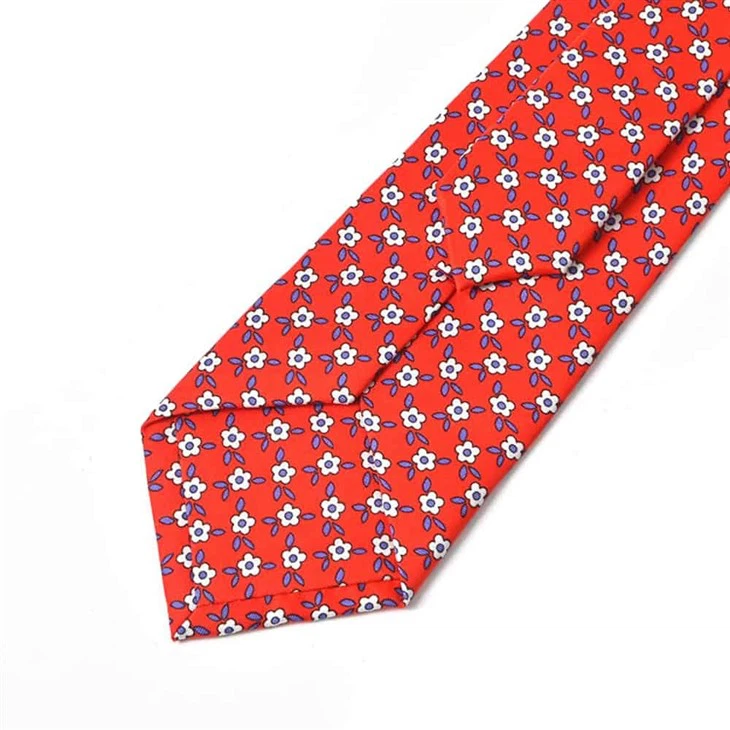 YiLi Purple Floral Silk Tie - Eco-Friendly Elegance
