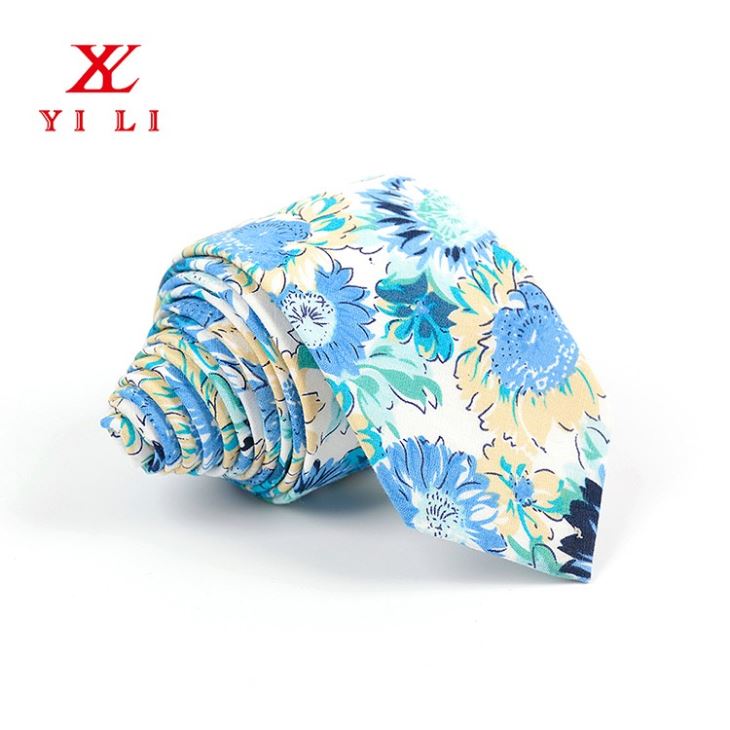 540 Green Cotton Printed Ties